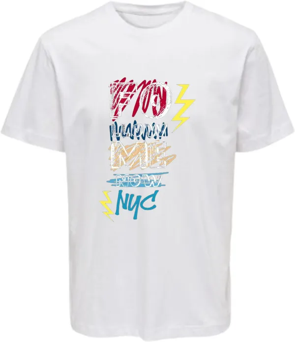 White_Polycotton_Round_Neck_Graphic_Print_T-Shirt_For_Women