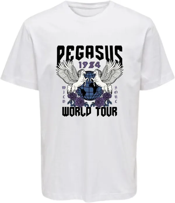 White_Polycotton_Round_Neck_Graphic_Print_T-Shirt_For_Women