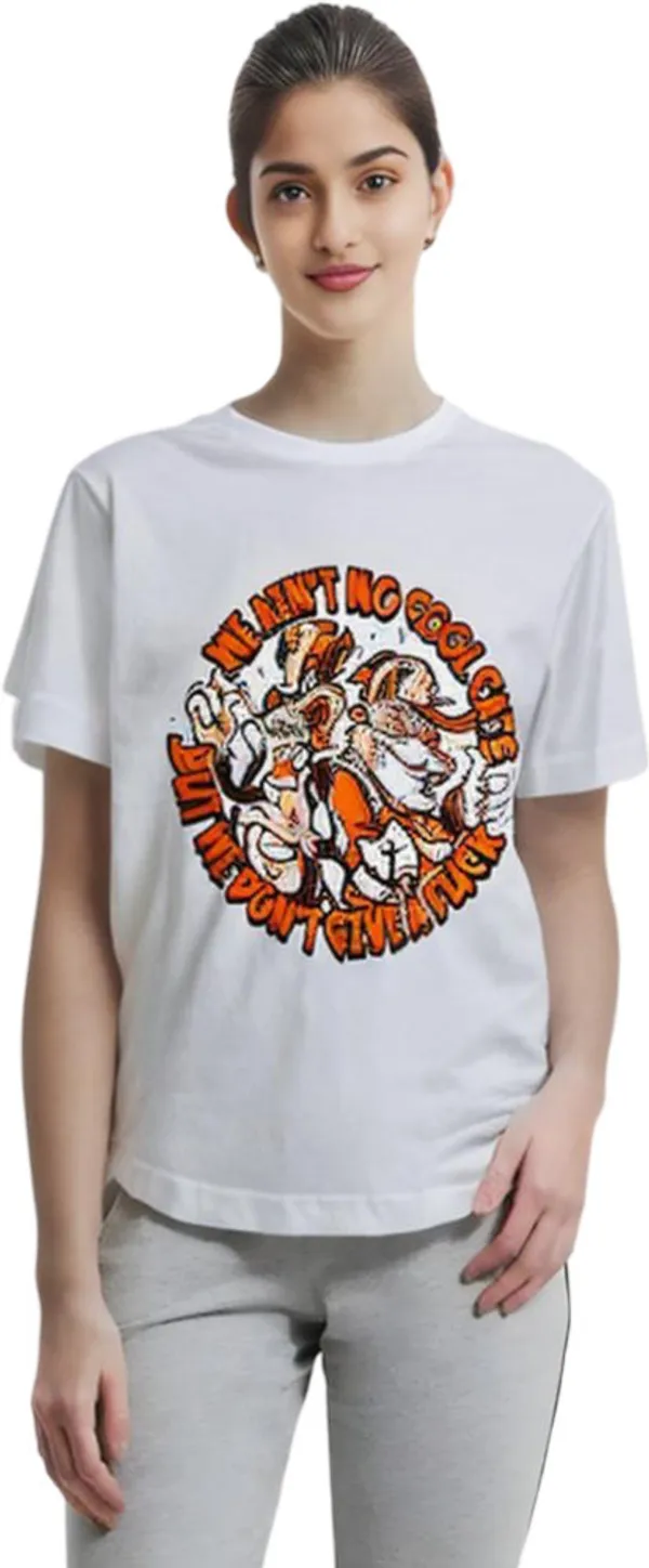 White_Polycotton_Round_Neck_Graphic_Print_T-Shirt_For_Women