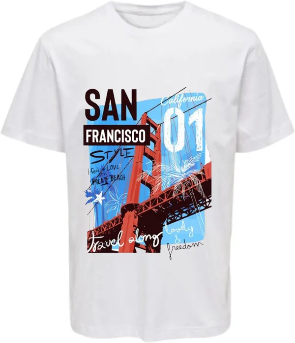 White_Polycotton_Round_Neck_Graphic_Print_T-Shirt_For_Women