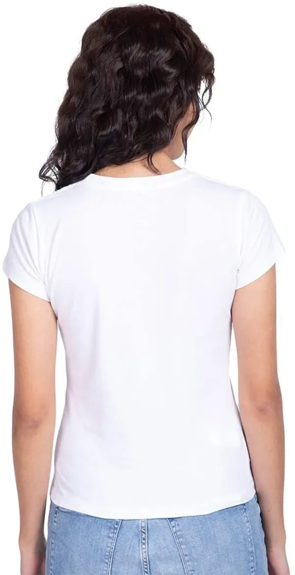 White_Polycotton_Round_Neck_Graphic_Print_T-Shirt_For_Women