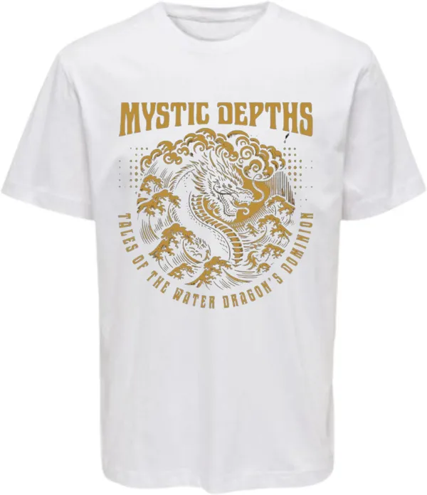 White_Polycotton_Round_Neck_Graphic_Print_T-Shirt_For_Women