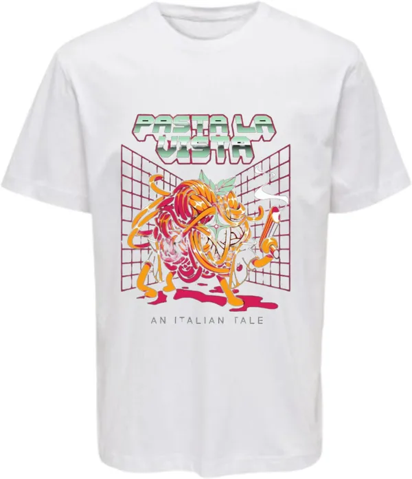 White_Polycotton_Round_Neck_Graphic_Print_T-Shirt_For_Women