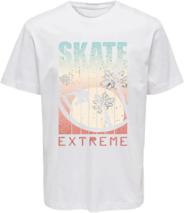 White_Polycotton_Round_Neck_Graphic_Print_T-Shirt_For_Women