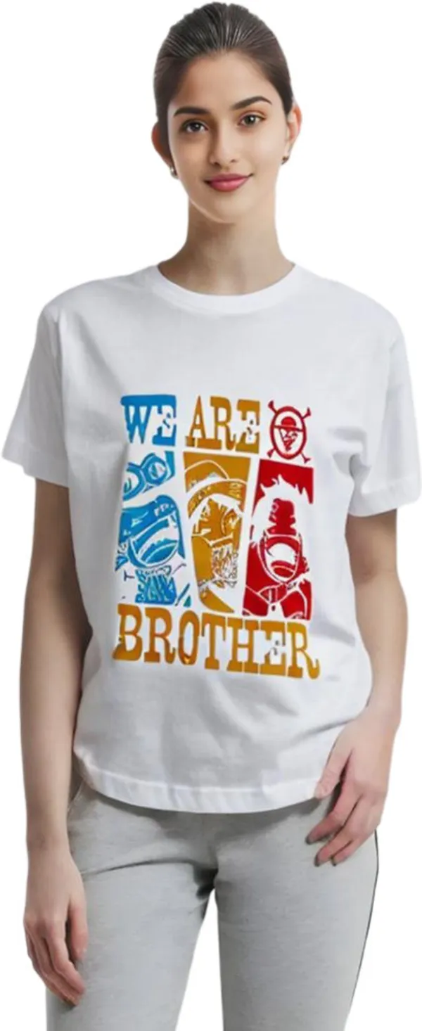 White_Polycotton_Round_Neck_Graphic_Print_T-Shirt_For_Women