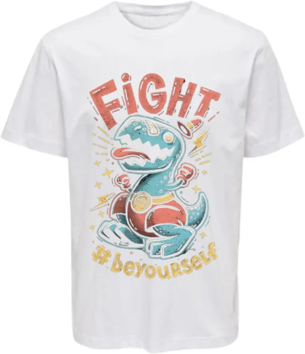 White_Polycotton_Round_Neck_Graphic_Print_T-Shirt_For_Women