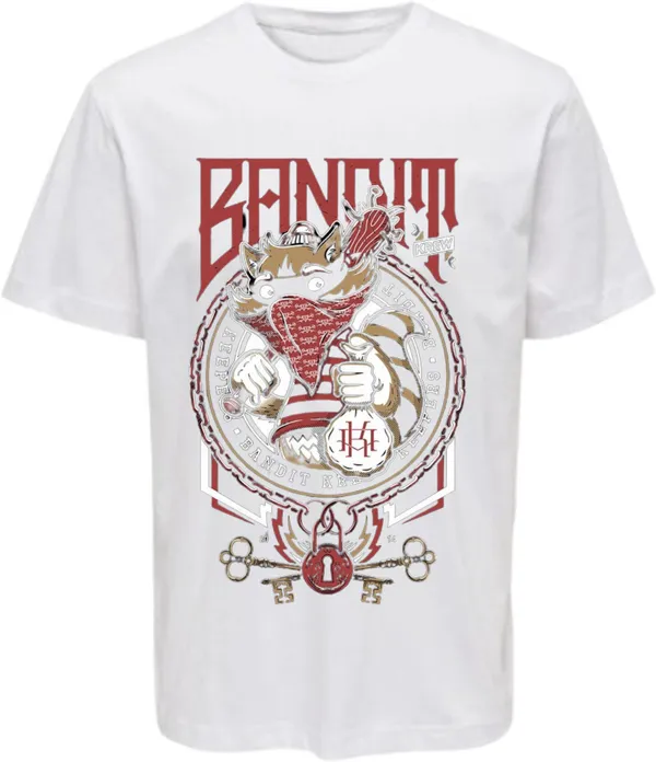 White_Polycotton_Round_Neck_Graphic_Print_T-Shirt_For_Women