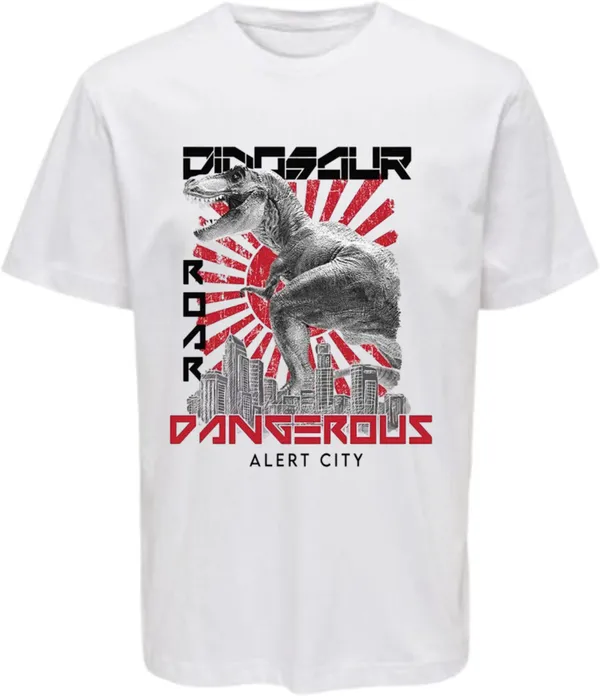 White_Polycotton_Round_Neck_Graphic_Print_T-Shirt_For_Women