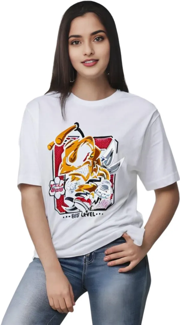 White_Polycotton_Round_Neck_Graphic_Print_T-Shirt_For_Women