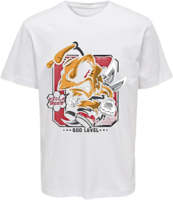 White_Polycotton_Round_Neck_Graphic_Print_T-Shirt_For_Women