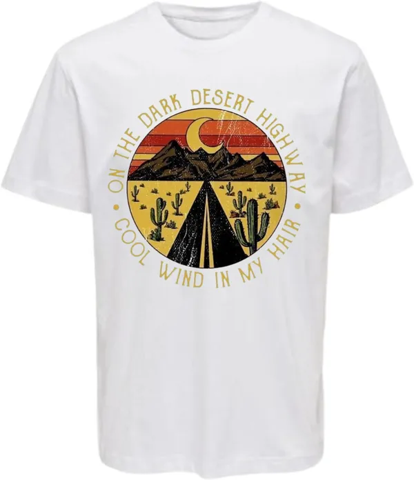 White_Polycotton_Round_Neck_Graphic_Print_T-Shirt_For_Women