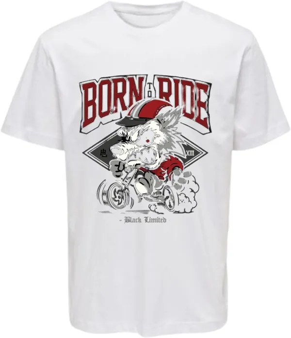 White_Polycotton_Round_Neck_Printed_T-Shirt_For_Women