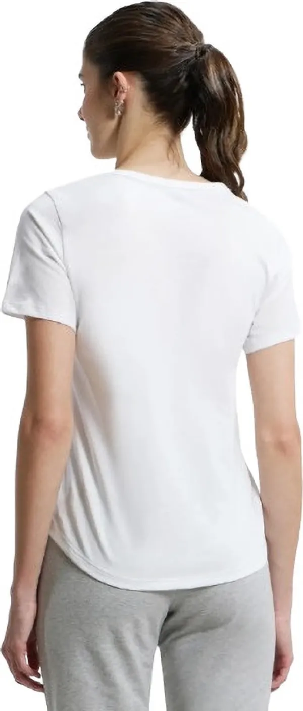 White_Polycotton_Round_Neck_Printed_T-Shirt_For_Women