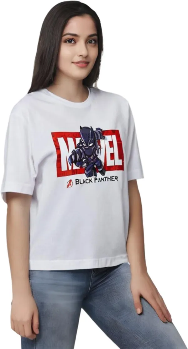 White_Polycotton_Round_Neck_Printed_T-Shirt_For_Women