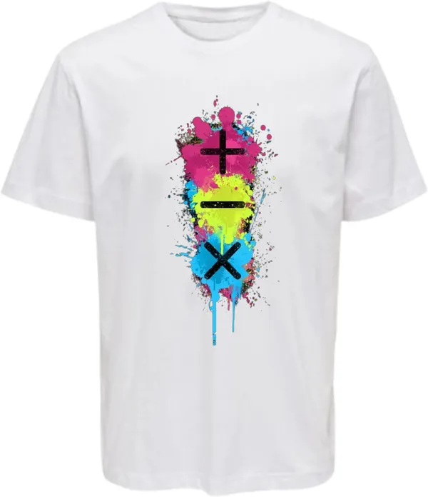 White_Polycotton_Round_Neck_Graphic_Print_T-Shirt_For_Women