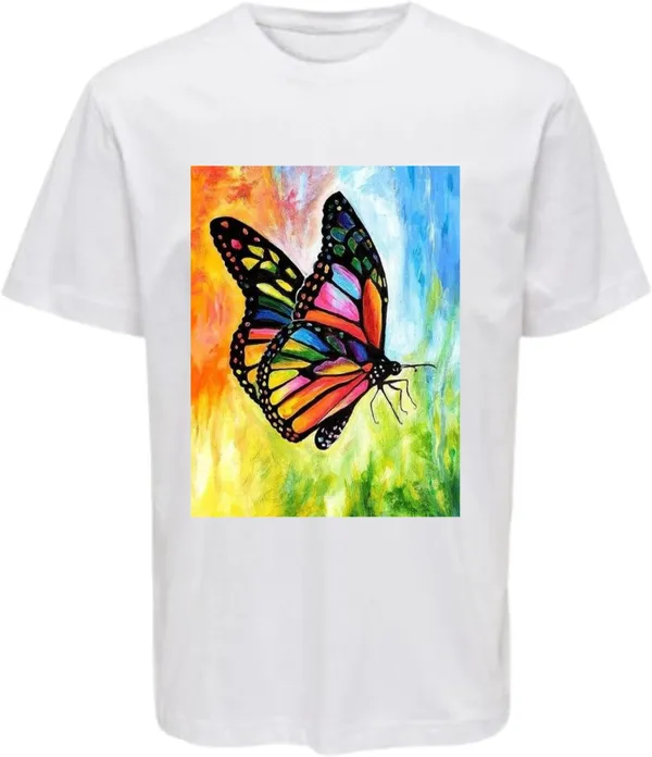 White_Polycotton_Round_Neck_Graphic_Print_T-Shirt_For_Women