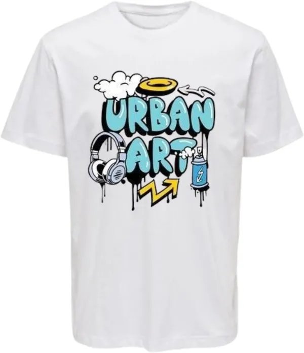White_Polycotton_Round_Neck_Graphic_Print_T-Shirt_For_Women