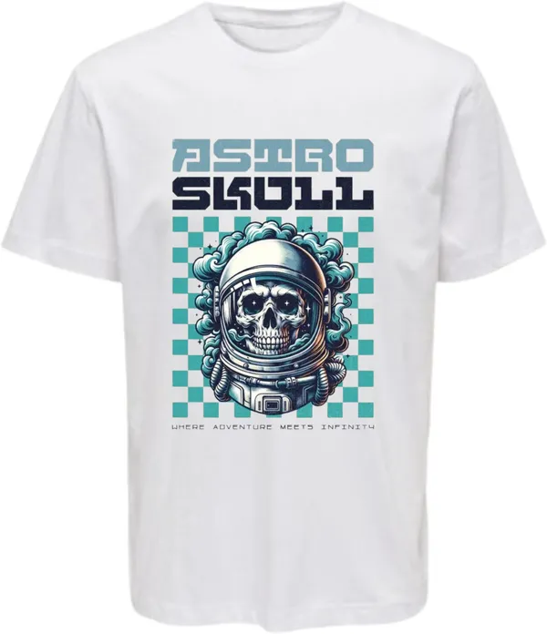 White_Polycotton_Round_Neck_Graphic_Print_T-Shirt_For_Women