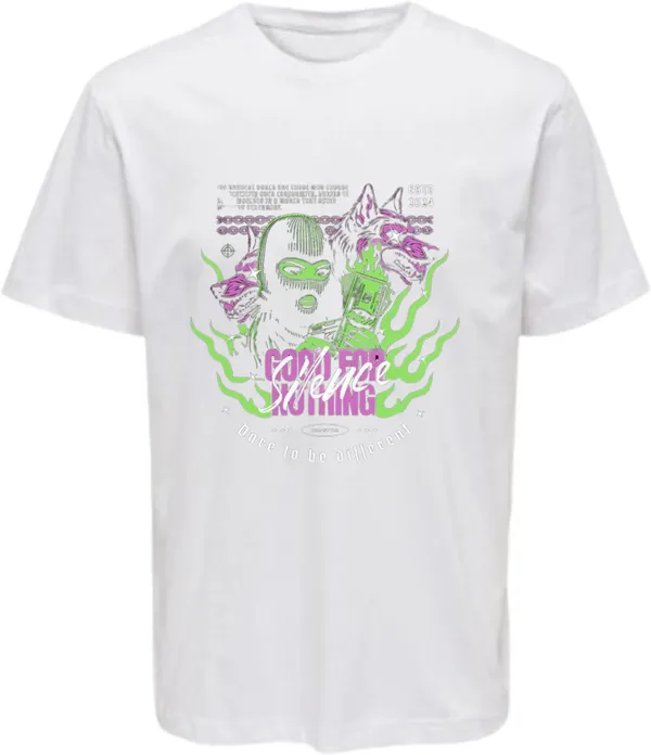 White_Polycotton_Round_Neck_Graphic_Print_T-Shirt_For_Women