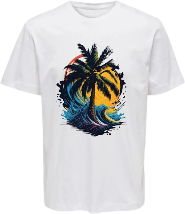 White_Polycotton_Round_Neck_Graphic_Print_T-Shirt_For_Women