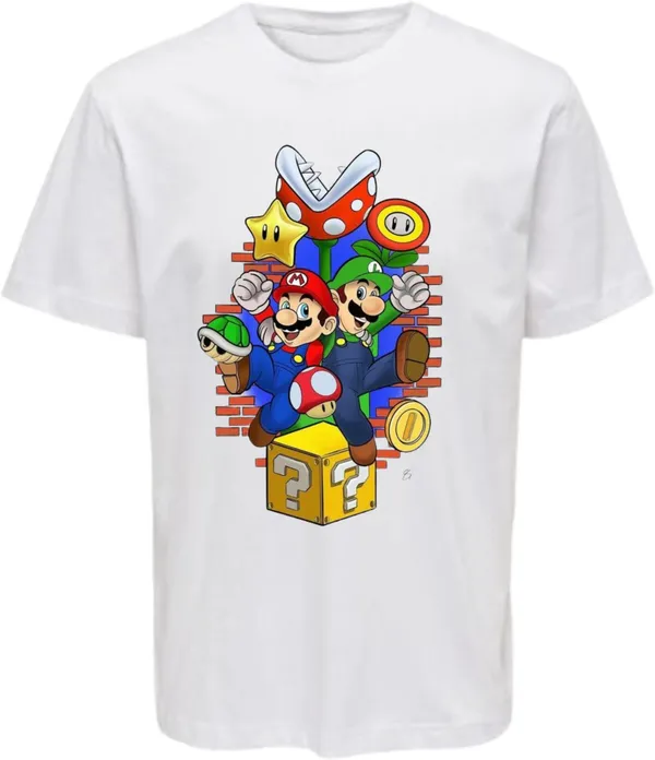 White_Polycotton_Round_Neck_Graphic_Print_T-Shirt_For_Women
