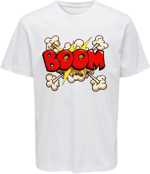 White_Polycotton_Round_Neck_Graphic_Print_T-Shirt_For_Women
