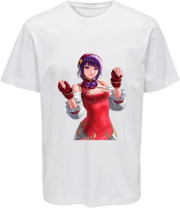 White_Polycotton_Round_Neck_Printed_T-Shirt_For_Women