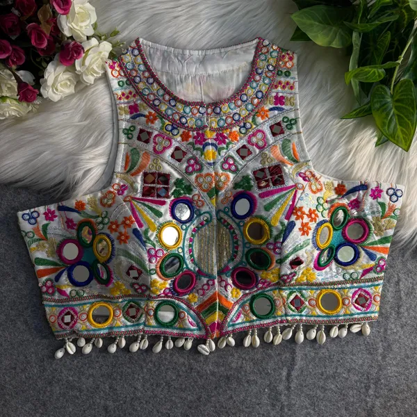 White_Italian_Silk_Embroidered_Stitched_Blouse_|_For_Women