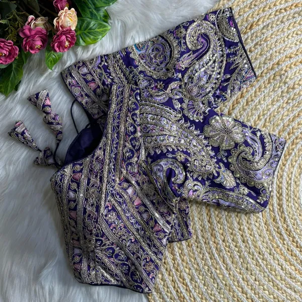 Purple_Position_Work_Partywear_Blouse