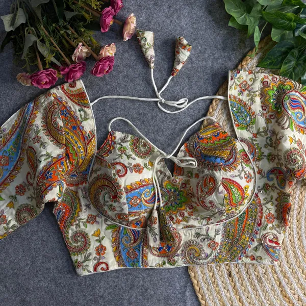 White_Thread_Embroidered_Stitched_Blouse_|_For_Women
