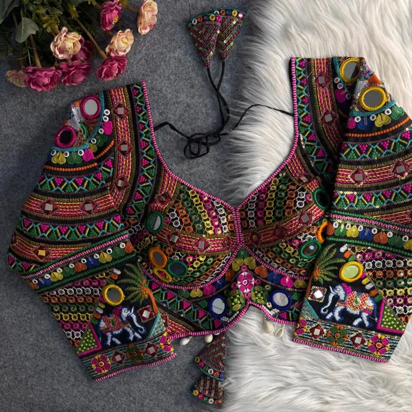 Black_Mirror_Work_Long_Sleeves_Stitched_Blouse_|_For_Women