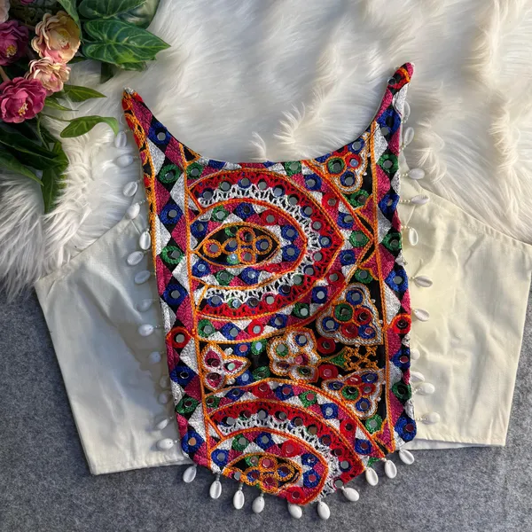 White_Cotton_Embroidered_Stitched_Spaghetti_Blouse_|_For_Women