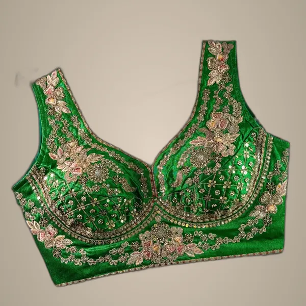 Green_Italian_Silk_Beads_&_Stars_Work_Bridal_Embroidered_Stitched_Blouse_|_For_Women