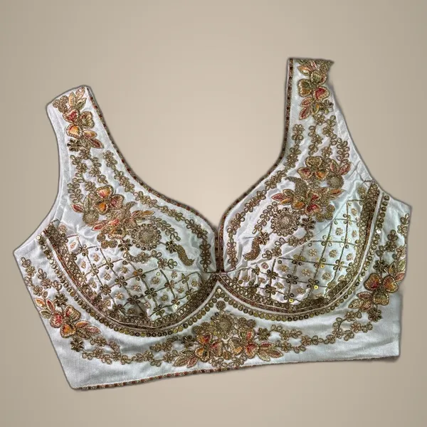 White_Italian_Silk_Embroidered_Stitched_Blouse_|_For_Women