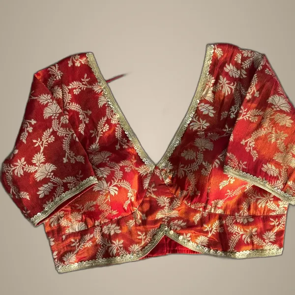 Red_Cosmos_Jacquard_Silk_Embroidered_Stitched_Blouse_|_For_Women