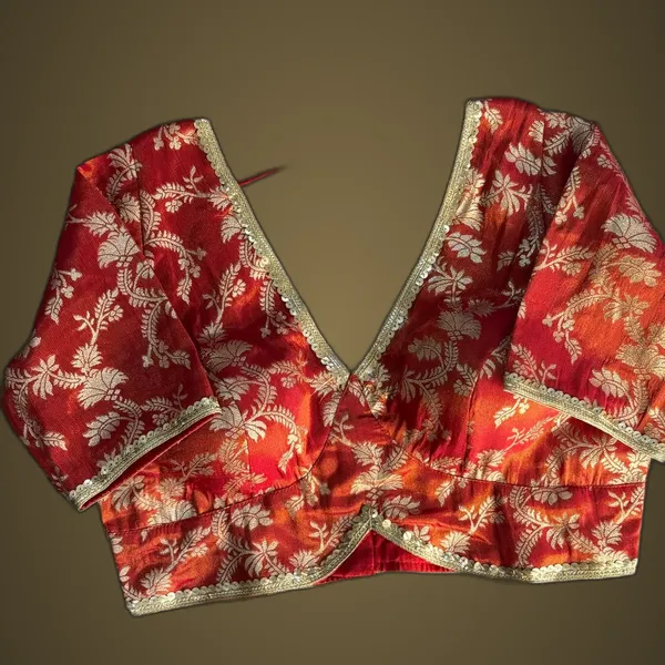 Red_Cosmos_Jacquard_Silk_Embroidered_Stitched_Blouse_|_For_Women