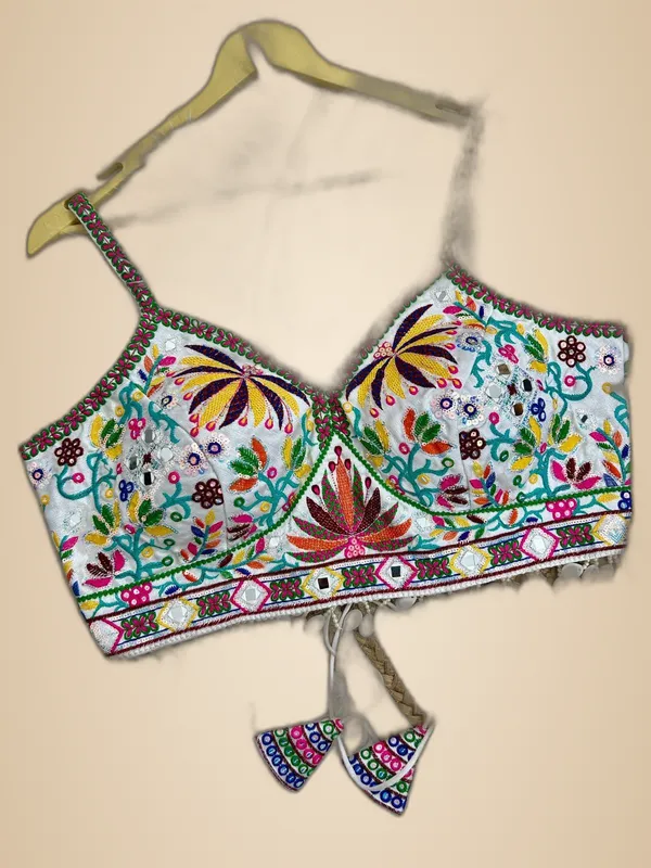 White_Italian_Silk_Embroidered_Stitched_Blouse_|_For_Women