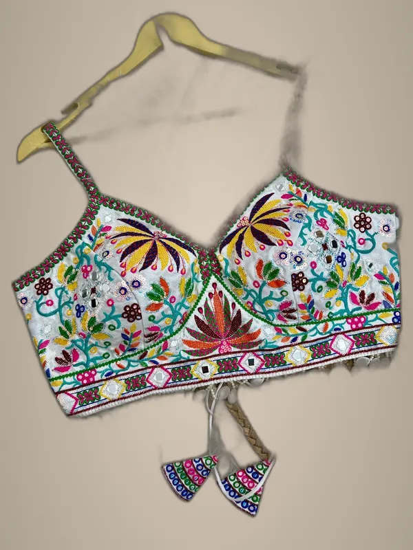 White_Italian_Silk_Embroidered_Stitched_Blouse_|_For_Women
