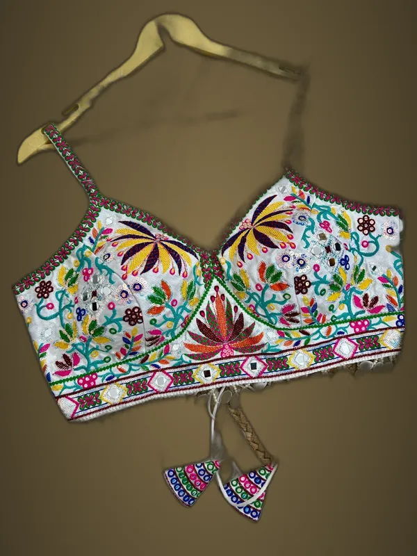White_Italian_Silk_Embroidered_Stitched_Blouse_|_For_Women