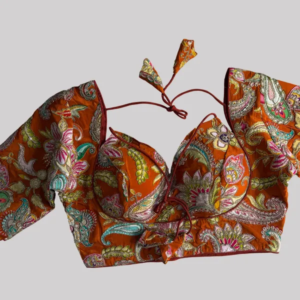 Copper_Thread_Embroidered_Stitched_Blouse_|_For_Women