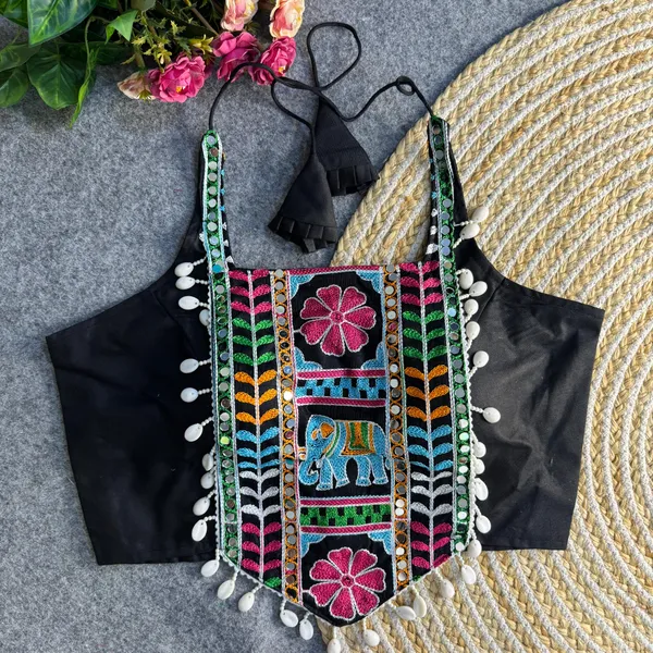 Black_Heavy_Embroidered_Stitched_Blouse_|_For_Women