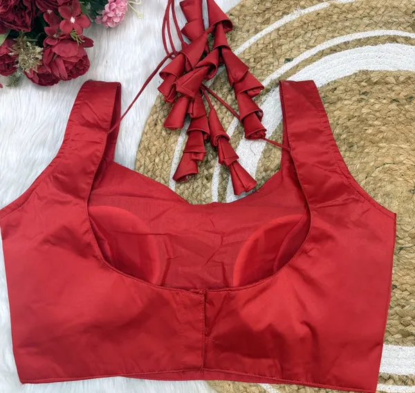 Red_Satin_Silk_Blouse_With_Bunch_Latkans