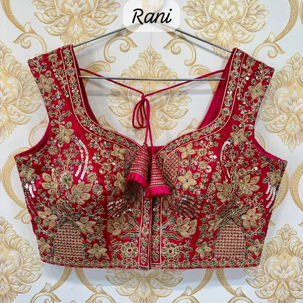 Rani_Pink_Timoslub_Silk_Bridal_Heavy_Embroidered_Stitched_Blouse_|_For_Women