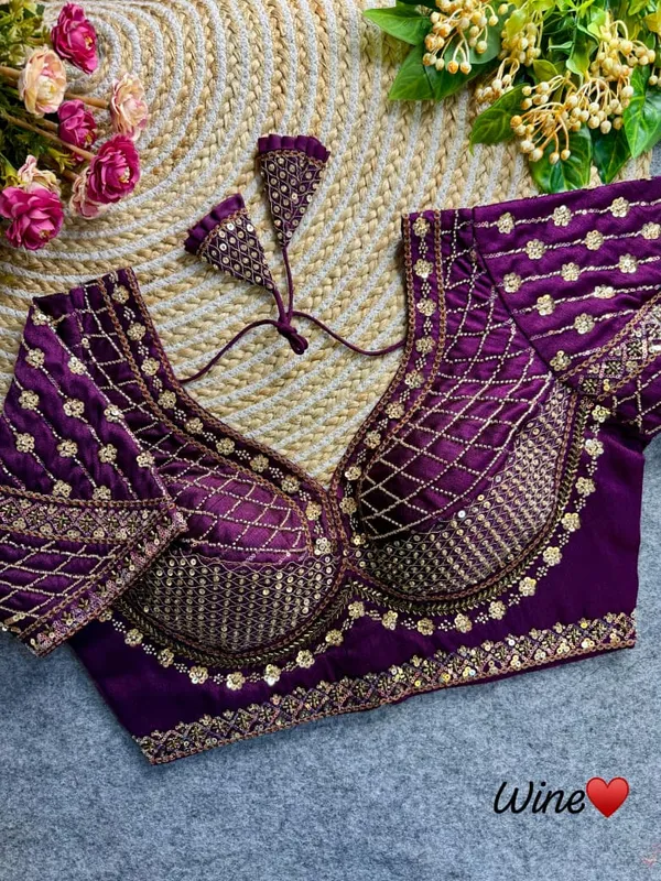 Wine_Sabyasachi_Inspired_Bridal_Blouse_Beautiful_Heavy_Stars_&_Beads_Work