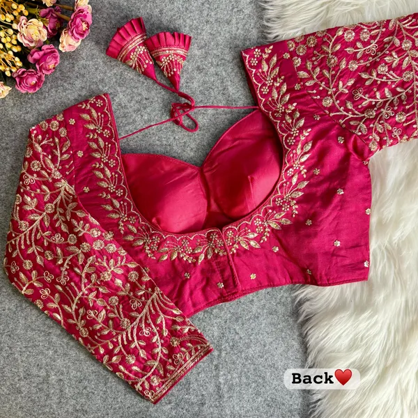 Rani_Vichitra_Silk_Embroidered_Stitched_Blouse_|_For_Women