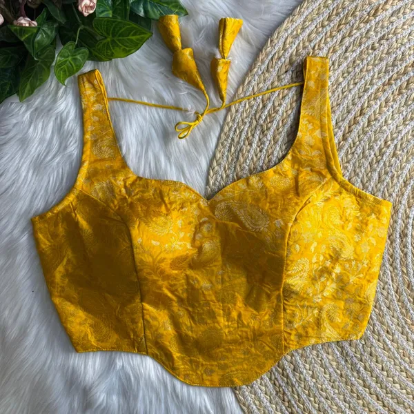 Yellow_Corset_Style_Banarsi_Blouse