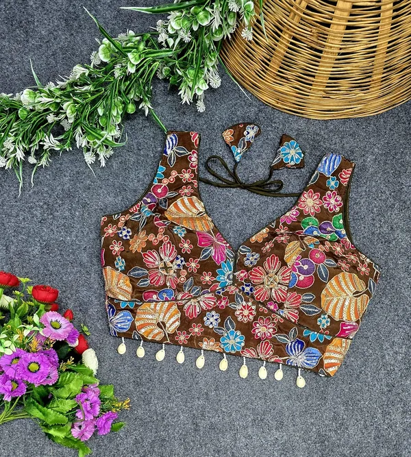 Viscose_Pojisan_Blouse_Partywear_Blouse