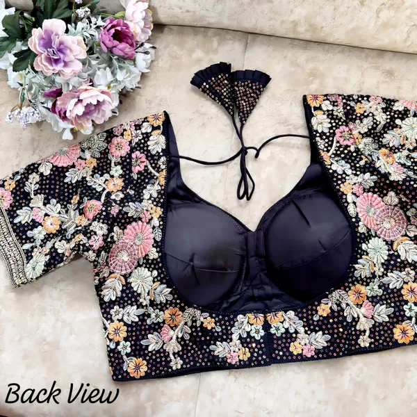 Black_Heavy_Work_Stitched_Blouse_|_For_Women