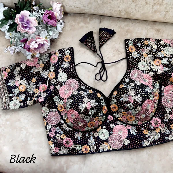 Black_Heavy_Work_Stitched_Blouse_|_For_Women