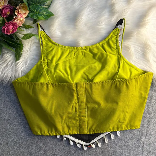 Green_Cotton_Shell_Work_Spaghetti_Style_Embroidered_Stitched_Blouse_|_For_Women